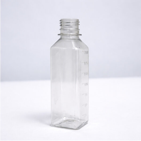 Cuadrado Transparente de 200 ml Rosca 28/410 PET
